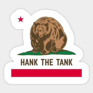 Hank The Tank Sticker